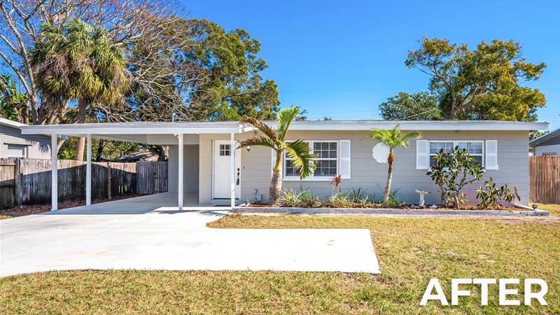 Renovated home background